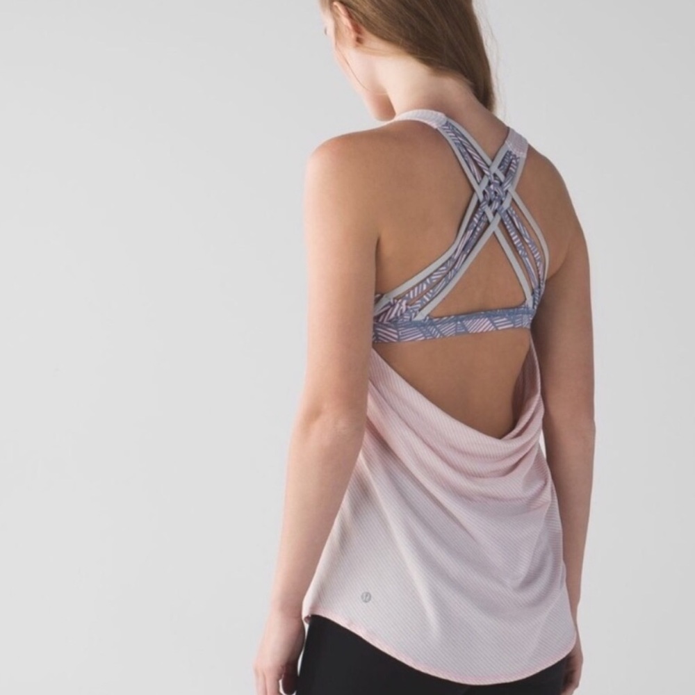 Pink Lululemon Wild Tank Top